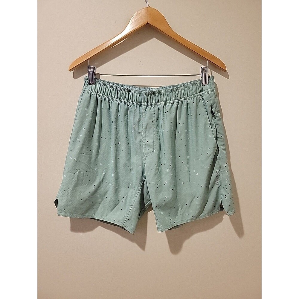 Legends Luka Shorts Mens M Green Lined Athletic Performance Gym Running 29"x7"